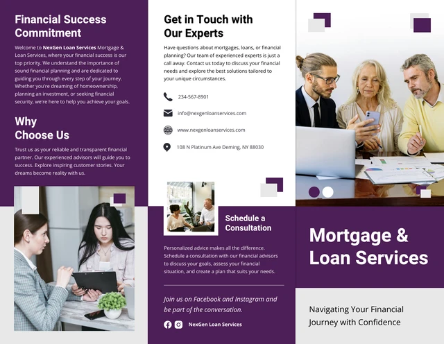 Mortgage & Loan Services Brochure - Page 1