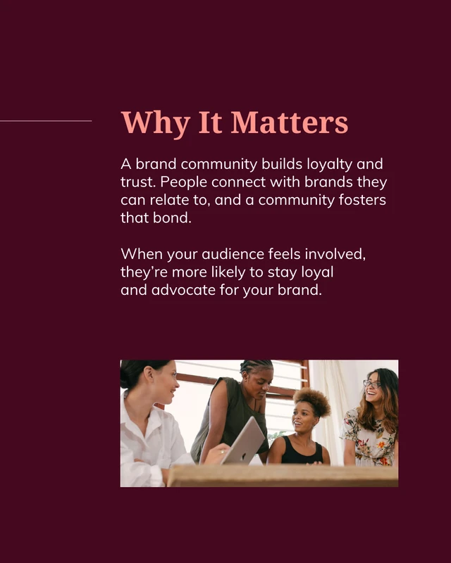 Building a Brand Community Social Media Carousel Template - Página 2