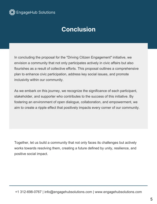 Civic Engagement Proposal - Page 5
