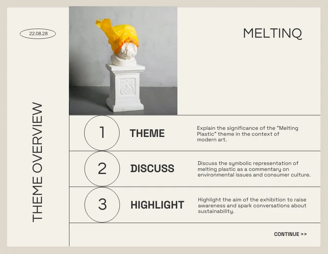 Mninimalist Cream Art Exhibition Proposal Presentation - Page 2