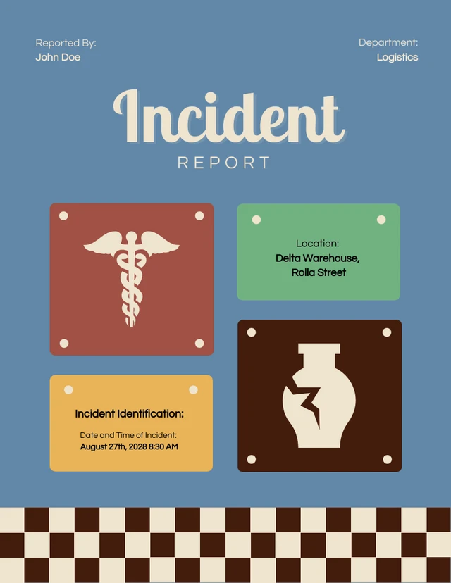 Colorful Panel Incident Report - Page 1