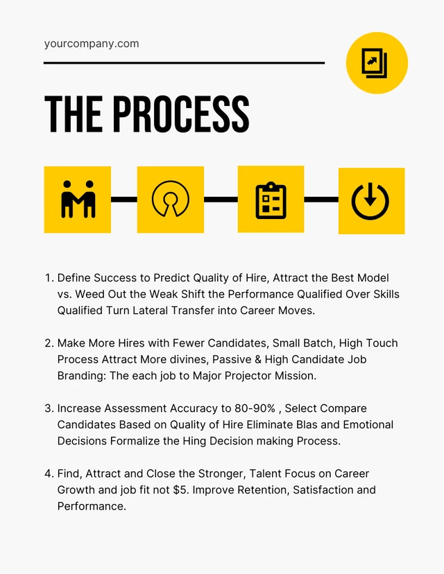 Yellow Black And White Minimalist Elegant Corporate Staffing Plans - Page 5